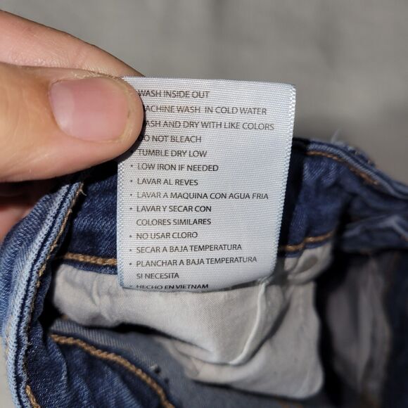 Kancan Jeans Womens Sz 11/29 Distressed Medium Wash University College School - Picture 15 of 16